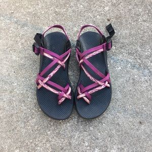Purple Double Toe Strap Chacos